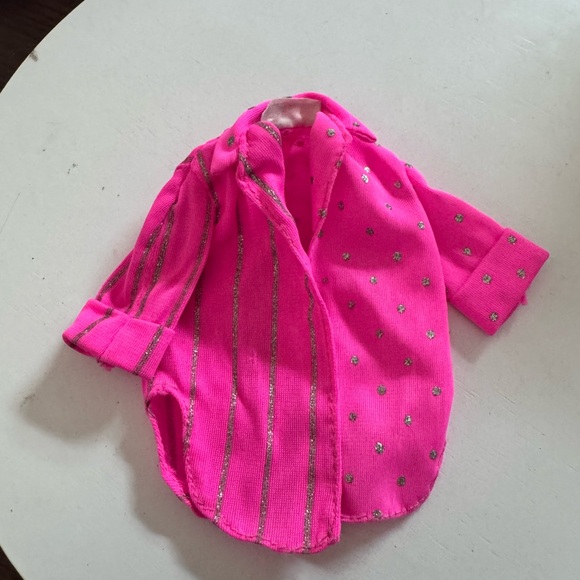Other - Vintage 1985 Barbie & the Rockers doll pink/Sparkly gold jacket